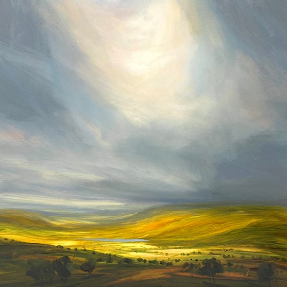 'Rain Covered Hills' by artist Harry Brioche
